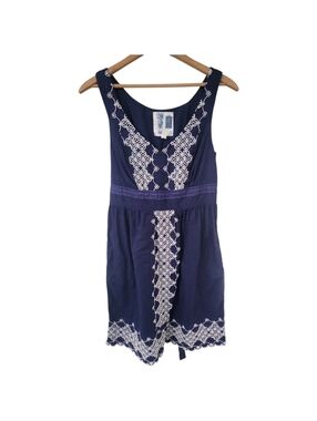 Anthropologie Edme & Esyllte Camillia  Embroidered Knee Length Dress Size S